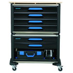 Tööriistakäru WORKMO B3 tööriistavalikuga, 110-osa, Gedore