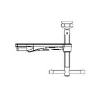 Sliding arm cpl. w. lever handle for SGM/140 34x13, Bessey