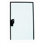 Rear glass, tempered for CAT backhoe loaders, CVA