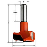 Frēzurbis eņģēm HW D=20X57,5 S=10X26 LH, CMT