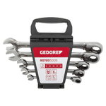 Kombinēto atslēgu kompl. ar sprūdratu 8-19mm 5gab. R07105005 10, Gedore RED
