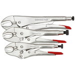Grip wrench set 7-12inch w.35-60mm 3pcs R27202003, Gedore RED