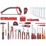 Tool set BASIS in tool case 72pcs R21650072, Gedore RED