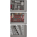 Tool set 3xCT-modules 129pcs R21010004, Gedore RED