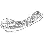 Kummiroomik 230 x 31 x 96, MICRO-/801, JCB