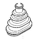 Gaiter for lever ROBOT, JCB