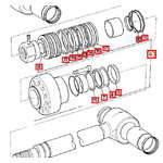 kit seal ram, JCB