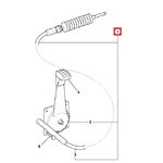 gāzes trose mini cx, JCB