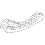 Track rubber 35 link, JCB