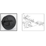 Idler wheel with bracket, JZ140, JZ235, JS160-200, JCB