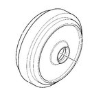 Idler wheel without bracket, JCB
