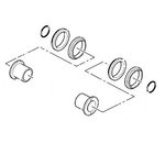 Idler wheel seal kit, JZ140, JZ235, JS160-200, JCB