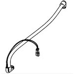 Suction hose 615mm T4F, JCB