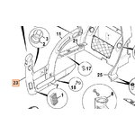 Moulding A post assembly, JCB