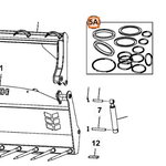 Hydraulic ram seal kit, JCB