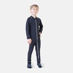 Merino wool underwear kit, children, dark gray 74, Huppa