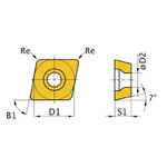 Treiterad HM ISO CCMT09T304 5tk, Optimum