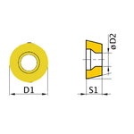 Rezerves ieliktnis ISO RNMM1003MO 5 gab., Optimum