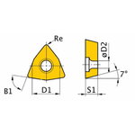 Vahetatav treitera HM ISO WNMG080408 5tk, Optimum