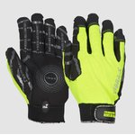 Cimdi Vibra-X, zaļi/melni, 9, Gloves Pro