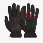 Kindad, Red Touch, must/punane 10, GlovesPro