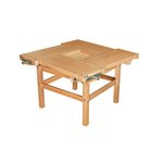 Workbench Kvadrat with wooden trestle, Sjöbergs