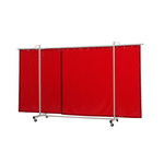 Welding screen Robusto with curtain, orange W355 x H210cm, Cepro
