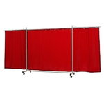Welding screen Robusto with curtain, orange W435 x H210cm, Cepro
