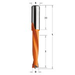 Dowel drill Industrial HM D=5x44x77mm S=10x30mm LH, CMT