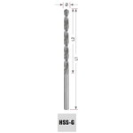Metal drill bit DIN 340 HSS-G Ø4,2x119mm 10pcs, Exact
