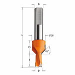 Dowel drill 8x12x70 w/c.sink S=10x25 HM LH, CMT