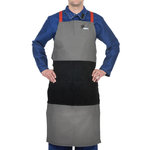 Arc Knight welding bib apron, leather split 107 x 80 cm, Weldas