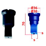 Kvadrātveida perforators Nr.2 9 mm, METALLK