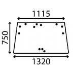 UPPER CAB GLASS M130 - GLASS ONLY, Kubota