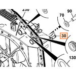 Cooling pack bracket, JCB