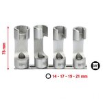3/8" speciālo degvielas iesmidzināšanas cauruļvada atslēgu,4-daļīgs, KS Tools