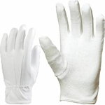 Gloves, cotton, PVC microdots, white 7, OTHER