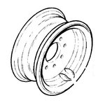 Disks 16.5 x 8.25 Mefro, JCB