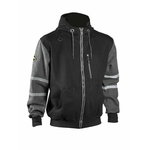 Jaka ar kapuci 4331+, melna/pelēka, 3XL, Dimex