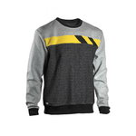 Džemperis 4358+, pilka/šv.pilka/geltona L, Dimex