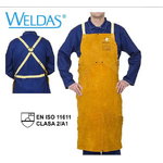Golden Brown bib apron 107 x 80 cm, Weldas