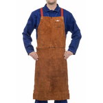 Lava Brown bib apron 122 x 60 cm, Weldas