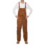 Keevitaja traksipüksid Lava Brown kõrge, nahk 3XL, Weldas