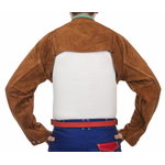 Lava Brown bib apron, leather 120 x 60 cm, Weldas