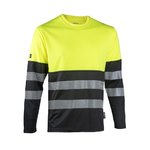 Hi-vis krekls ar garām piedurknēm 4490Y+, dzeltens/melns, M, Dimex