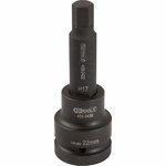 impact bit socket HEX 3/4" 24mm long, KS Tools