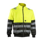 Hi-vis jaka College, CL2, dzeltena/melna, L, Dimex