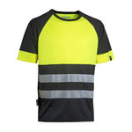 Hi-vis T-krekls 4527Y+, CL1, dzeltens/melns, M, Dimex