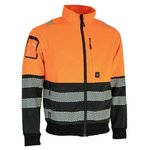 Sweatshirt 4551R+ hi-vis CL2, orange/black XL, Dimex
