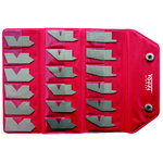 angel gauge, inoxangles 5°-90°, 18 blades, Vögel